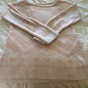 Sweater pink and white